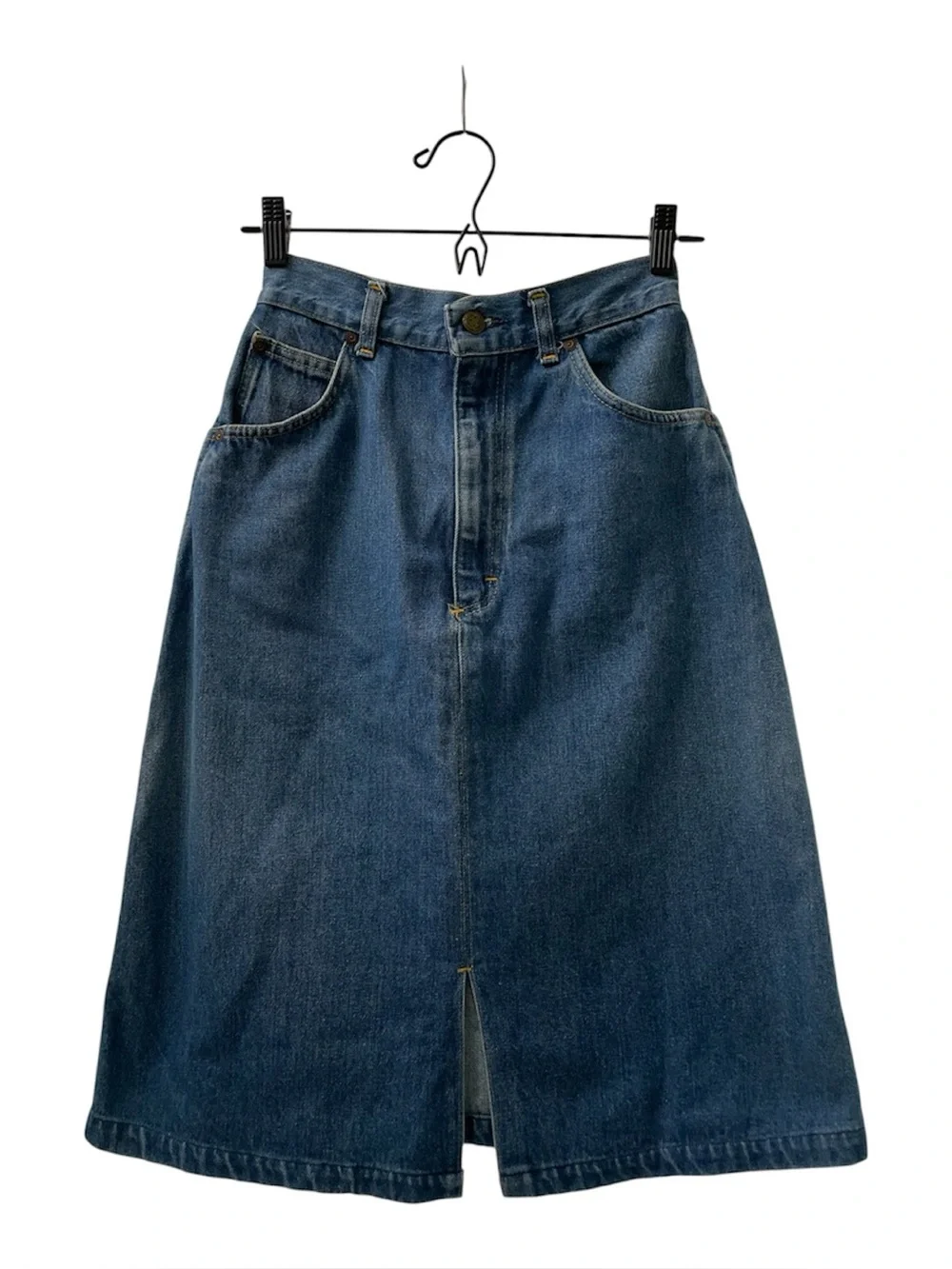 Vintage Oshkosh Denim Midi Skirt